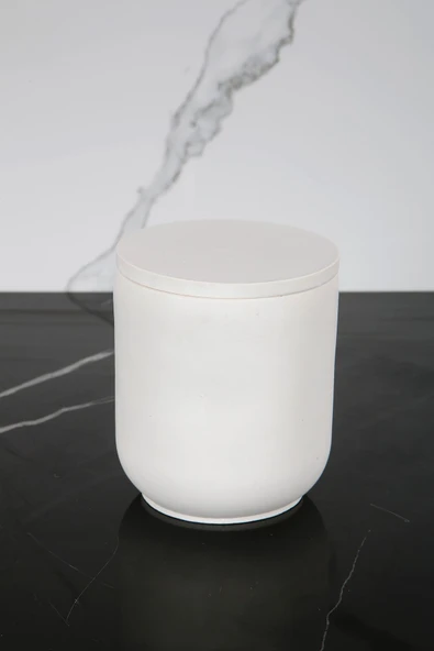 Mermer Desenli Beton Pamukluk Kapaklı Kutu Dekoratif Kutu - 2