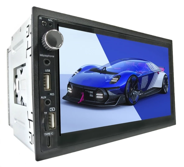 Twogo Go 3366CARPLAY 7 Inch Double Teyp Kablolu Carplay Andorid Auto Bluetooth/USB/4x60W Çıkışlı/Geri Görüş Kamerası - 2