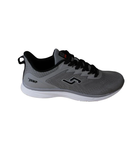 JUMP Erkek Gri Siyah Fileli Memory İç Taban Sneaker Spor Ayakkabı - Resim 6