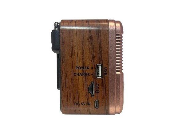 Concord RX-6060S Solar Güneş Enerji Panelli Nostaljik Radyo Bluetooth Hoparlör - 7
