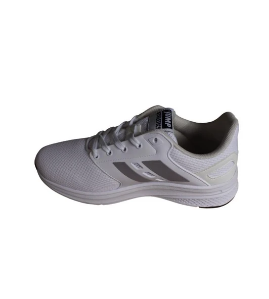 JUMP Kadın Beyaz Gri Siyah Fileli Memory Konfor Taban Sneaker Spor Ayakkabı - 9