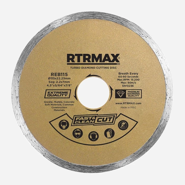 Rtrmax REB230 230 x 22 MM Sürekli Elmas Testere