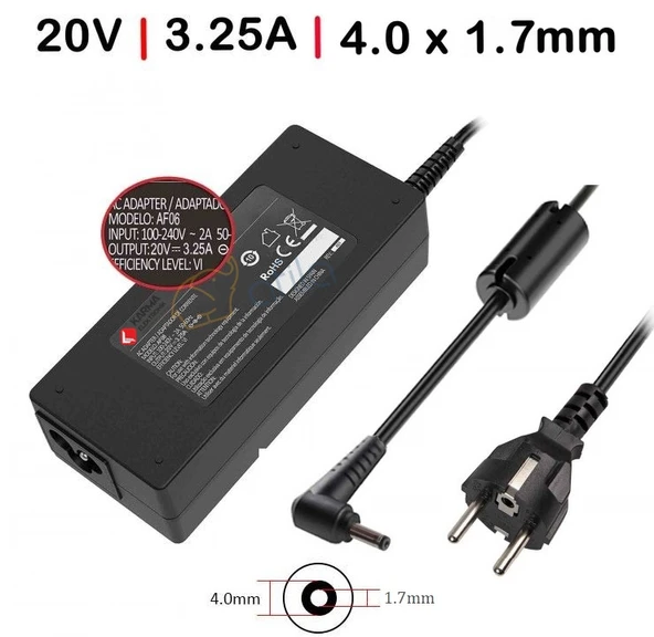 Lenovo uyumlu ideaPad 310 80SM010VTX Notebook Adaptrü Laptop Şarj Aleti Cihazı 65W