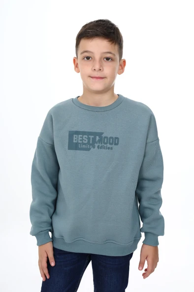 Toontoy Erkek Çocuk Best Mood Baskılı Sweatshirt - 10