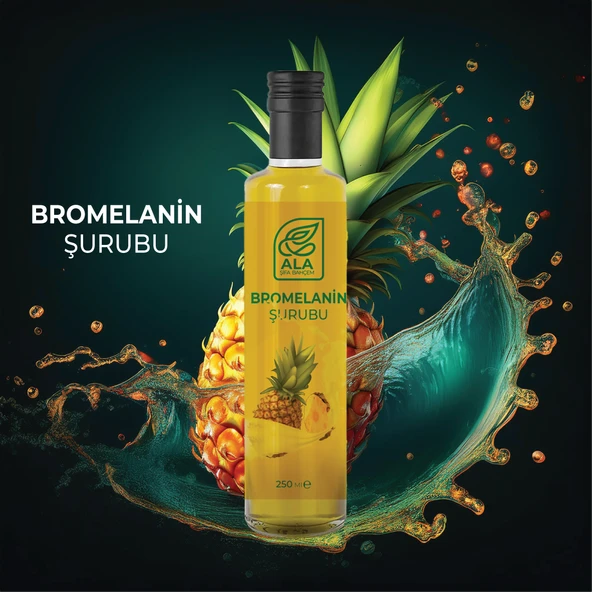 Bromelanin Ananas İçeren Detox Şurubu 250 ml (KOENZİM Q10 VE L-KARNİTİN ILAVELİ)
