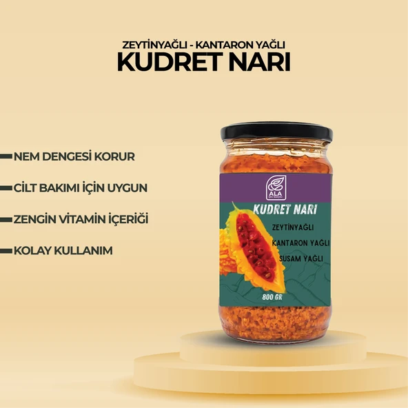 Zeytinyağlı Kudret Narı (Kantaron- Susam Yağı ilaveli) - 800gr