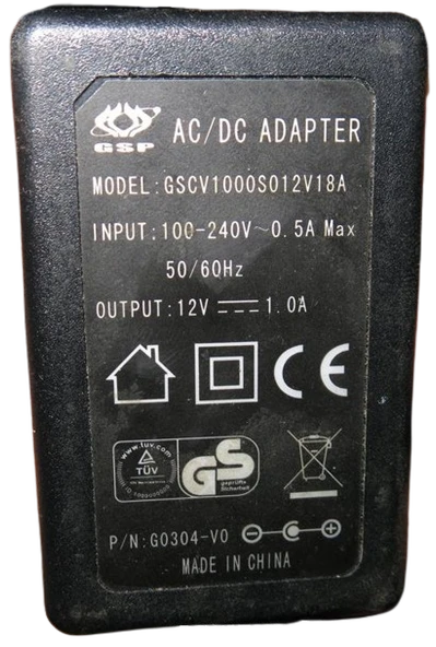 GSP 12V 1A Modem ve Arduino Uyumlu Plastik Kasa Priz Tipi Adaptör GSCV1000S012V18A - 4