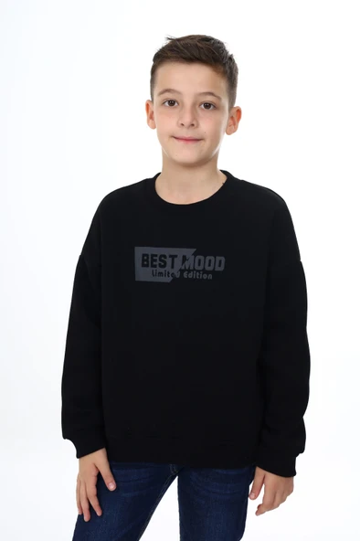 Toontoy Erkek Çocuk Best Mood Baskılı Sweatshirt