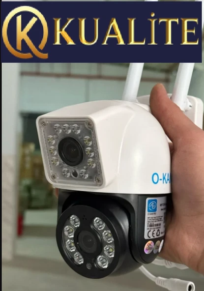 O-kam 3011 Çift Kamera PTZ Hareket Takipli WiFi IP Dual lens Kamera - 2