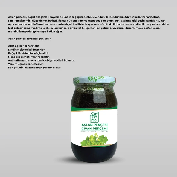 ASLAN PENÇESİ CİVAN PERÇEMİ MACUNU 420 Gr - 2