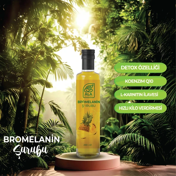 Bromelanin Ananas İçeren Detox Şurubu 250 ml (KOENZİM Q10 VE L-KARNİTİN ILAVELİ) - 2