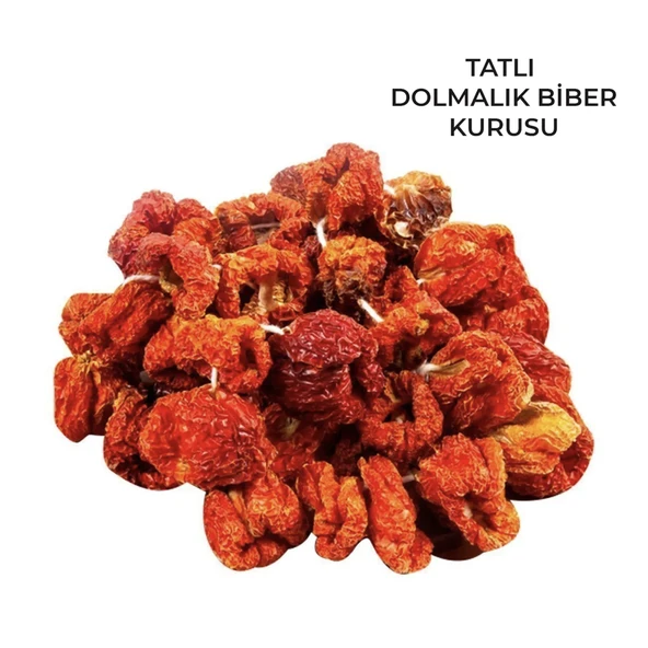 DOLMALI KURU BİBER KURUSU ( TATLI ) 1 DİZİ