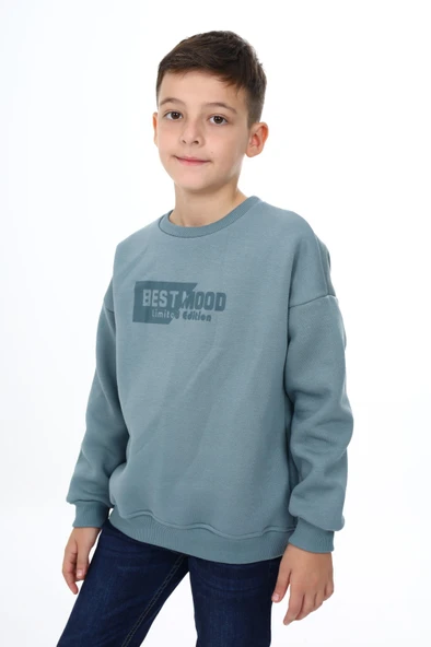 Toontoy Erkek Çocuk Best Mood Baskılı Sweatshirt - 11