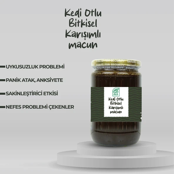 KEDİ OTLU BİTKİSEL KARIŞIMLI MACUN 420 Gr