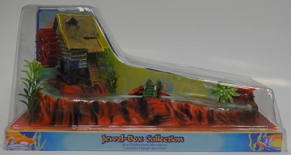 Venys O-47 Akvaryum Dekoru-Değirmen Su Akıntısı Kırmızı/Yeşil ürün görseli 1