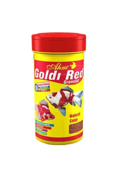Ahm Goldi Red Granulat Balık Yemi 100 Ml