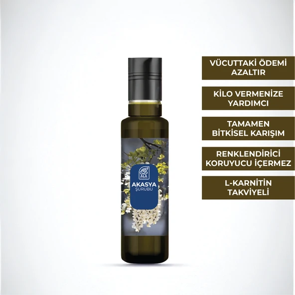 Acacia Akasya Gamı Şurubu 250 ml Ödem Atmaya Yardımcı Detox Şurubu