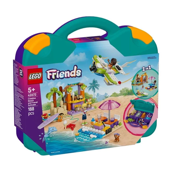Nessiworld 42672 Lego Friends Yaratıcı Plaj ve Seyahat Bavulu 188 parça +5 yaş - 2