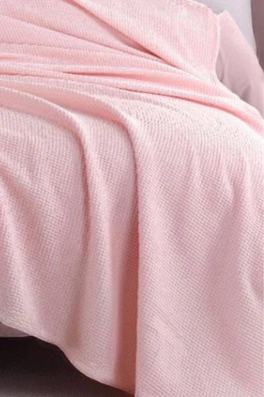 Upstyle Ecocel Pike Örtü Çift Kişilik 200x230cm Karde PudraPembe - 2