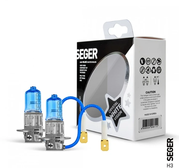 Seger H3 12V 100W Crystal White (Yüksek Güç, 4.500K Beyaz Işık)