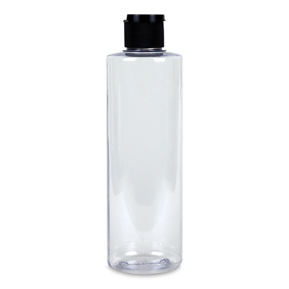 250ml PE şefaf fliptop kapak şişe, 12 adet, açmalı kapak şişe, dezenfektan şişesi,sabun şişesi, kozmetik şişe