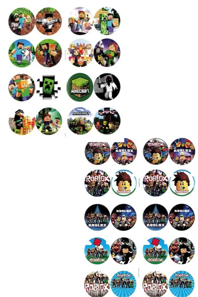 4'lü Brawll Stars Karakter Robloox  Minecrafft Spidermen Boyama kitabı seti(boyama, sticker, arka kapak mask - 5