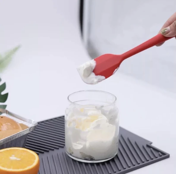 PinkRose Büyük Boy Kırmızı Silikon Spatula - 2