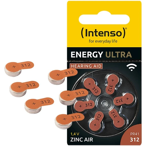 İntenso Energy Ultra Hearing Aid A312 6 Adet