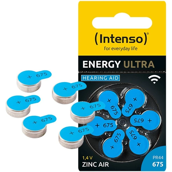 İntenso Energy Ultra Hearing Aid A675 6 Adet
