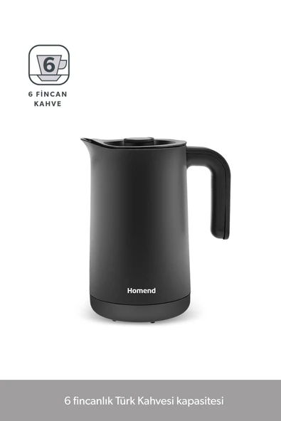 Smart Royaltea Plus 2 in 1 Otomatik Çay ve Türk Kahve Makinesi Wifi Mat Siyah - 4