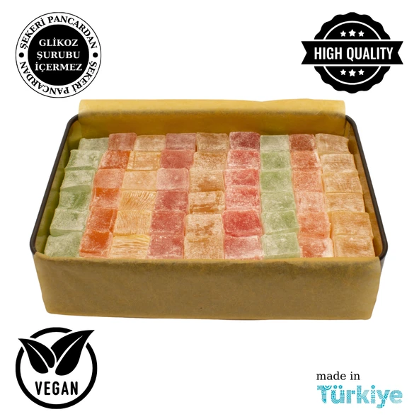 Karışık Meyve Aromalı Lokum 650 Gr - 3