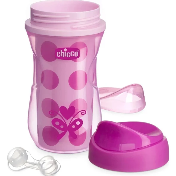 Chicco Isı Yalıtımlı Active Bardak 14 Ay+ 266 ml - Pink - 3
