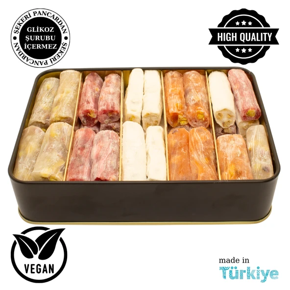Karışık Antep Fıstıklı Parmak Lokum 820 Gr - 3