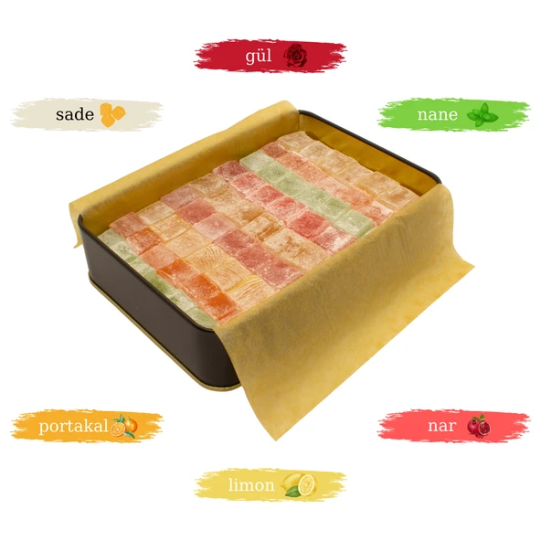Karışık Meyve Aromalı Lokum 650 Gr - 2