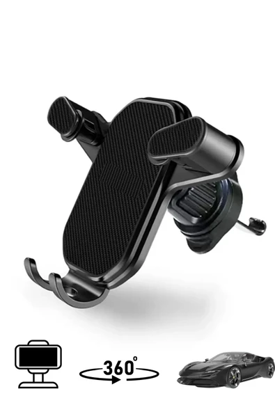 Linkage Lkh-33 Mandallı Araç İçi 360 Dönebilen Havalandırma Telefon Tutucu