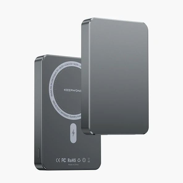 PB34 10.000 mAh 20W Kablosuz Şarjlı Kolay Taşınabilen  MagSafe PD Hızlı Şarj Mini Powerbank - 2