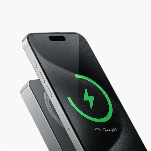 PB34 10.000 mAh 20W Kablosuz Şarjlı Kolay Taşınabilen  MagSafe PD Hızlı Şarj Mini Powerbank - 9