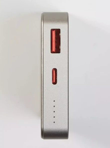 PB34 10.000 mAh 20W Kablosuz Şarjlı Kolay Taşınabilen  MagSafe PD Hızlı Şarj Mini Powerbank - 4