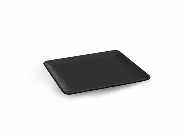 Tria Rölyefli Porelin Kare Servis Tabağı 26 Cm (12 Adet)