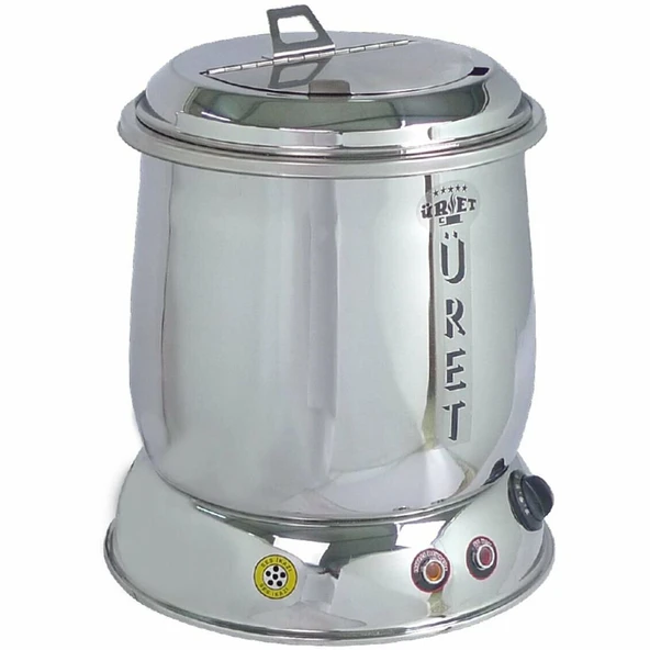 Üret Çelik 10 Litre Parlak Çorba Isıtıcısı