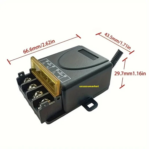 220 VOLT 30 AMPER KABLOSUZ UZAKTAN KUMANDA ANAHTARI(ROLE ALICISI) - 4