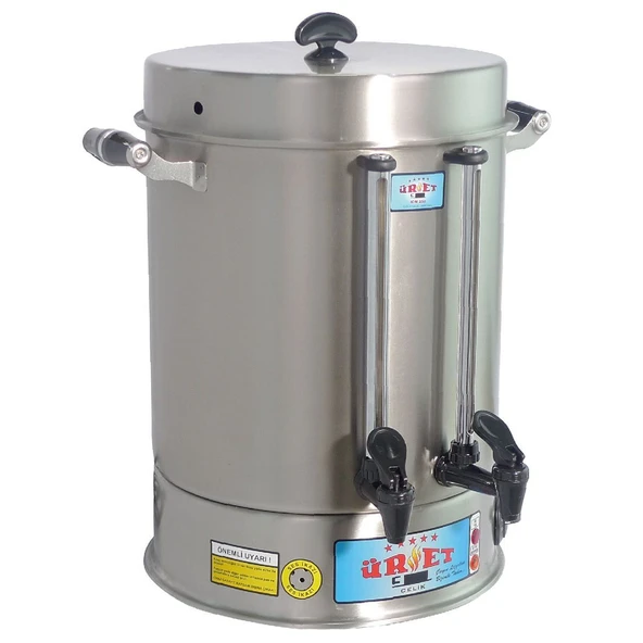 Üret Çelik 22 Litre Elegance Çay Makinesi - 250 Bardak
