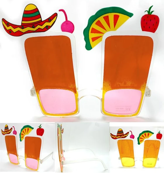 Sombrero Hawaii Fiesta Meyve Figürlü Yaza Merhaba Gözlük