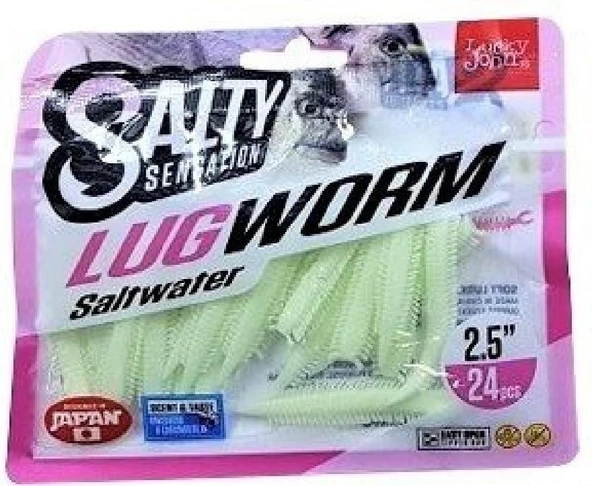 Lrf Silikonu Luckyjohn Lugworm 6,5Cm Kokulu 24’Lü Pk Renk:F40 - Resim 3