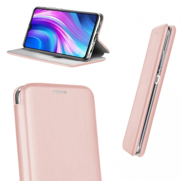 Xiaomi Redmi Note 8 Kılıf Shell Manyetik Kapaklı Kartlıklı Stantlı - 11