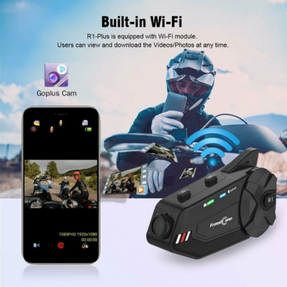 FreedConn R1 PLUS Bluetooth İnterkom Motosiklet Kask Kulaklık - 3