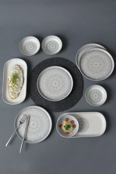 Keramika Stone Kahvaltı Takımı 10 Parça 4 kişilik 21426-27