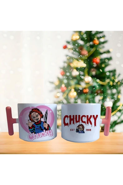 Ghostbusters Oyuncak katil bebek chucky romantik temalı latte fincanı