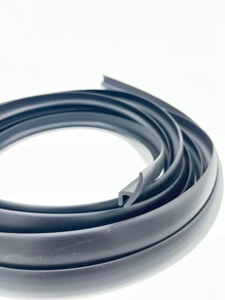 Contacall Geçmeli Alüminyum Fitili "h" Fitil 21mm Genişlik 5 metre Uzunluk Siyah Renk