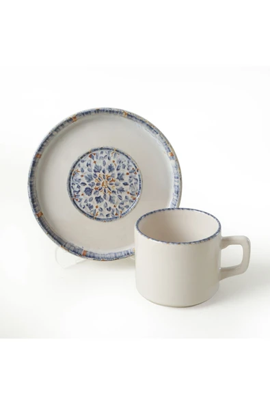 Keramika Sapphire Stackable Çay Takımı 12 Parça 6 Kişilik 22743-44 - 7